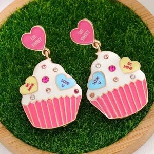 Valentine Cupcake Earrings
